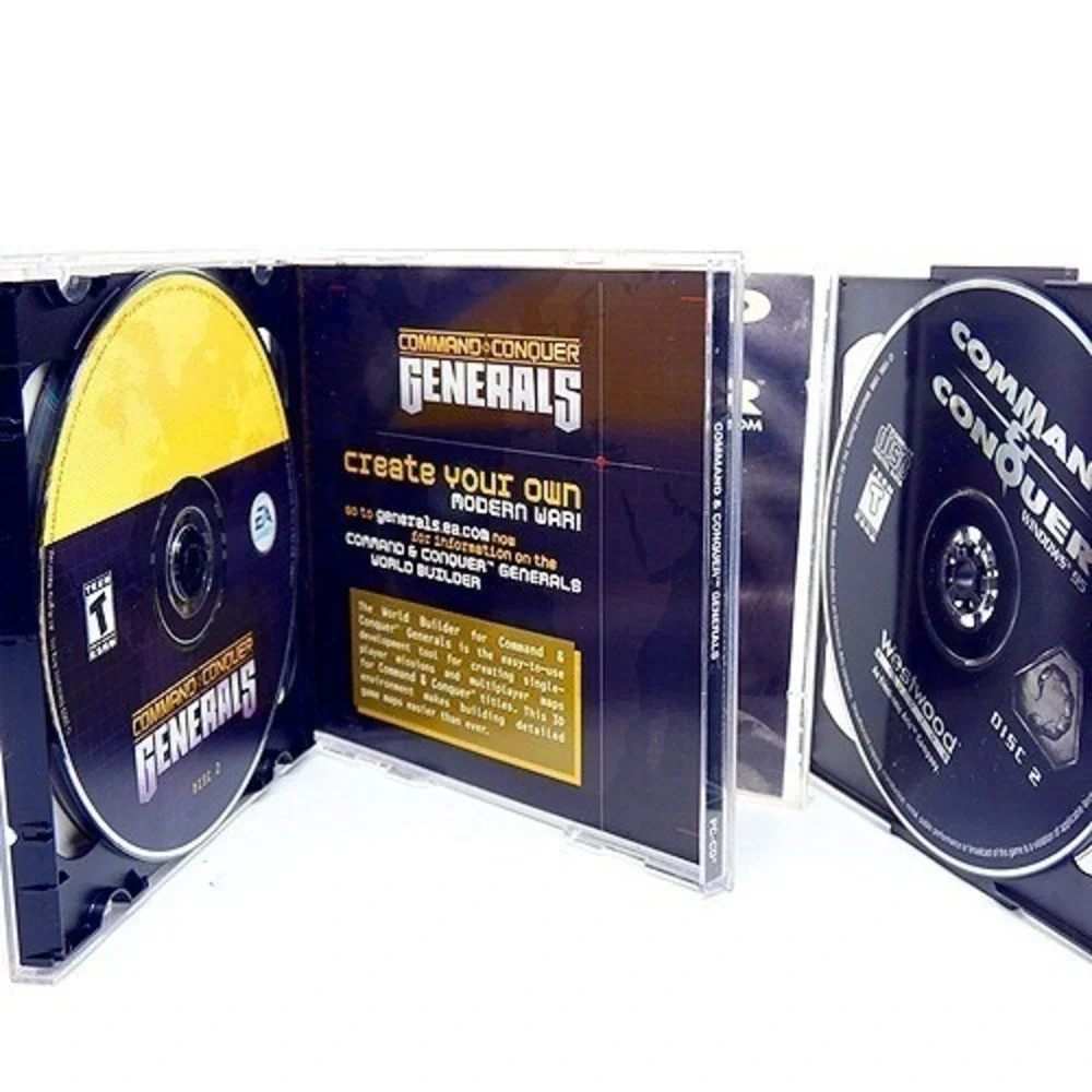 Command & Conquer Lot 6 Titles 11 CDs Generals Deluxe Tiberian Sun 3 Firestorm